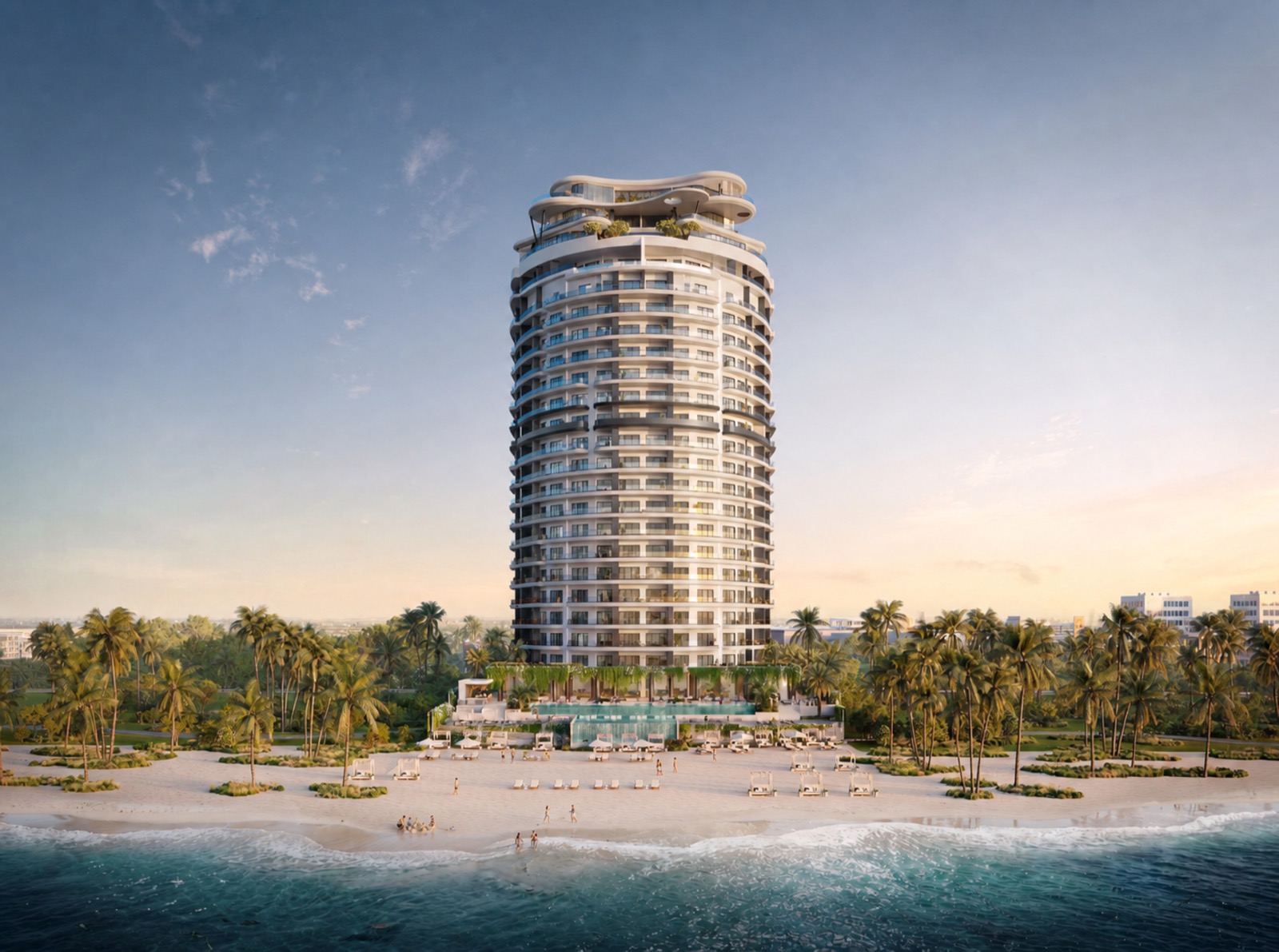 Aquamarine beachfront architecture in Juan Dolio
